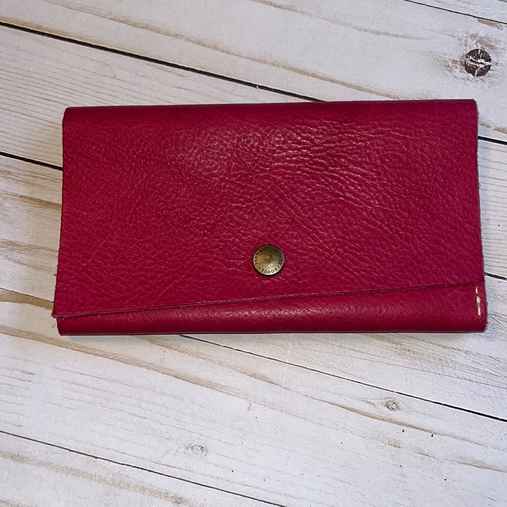 Portland Leather Rancher Wallet-Hibiscus